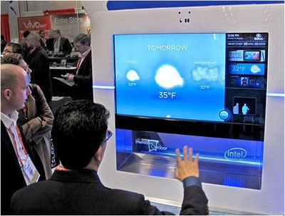 英特爾聯(lián)合InWindow推出新型互動數(shù)字告示系統(tǒng)觸摸屏